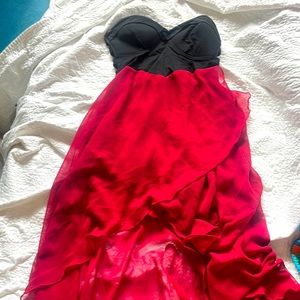 Black and red dress